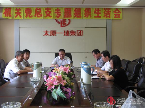 公司机关党总支召开专题组织生活会