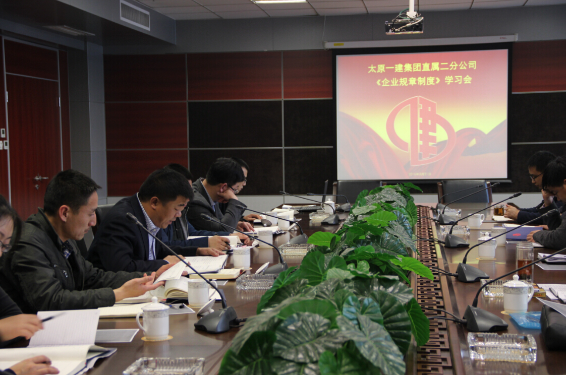 直属二分公司组织《企业规章制度》学习会